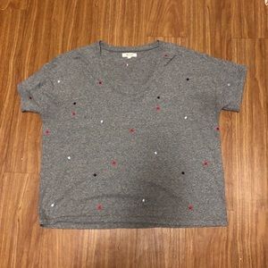 Madewell embroidered u-neck tee